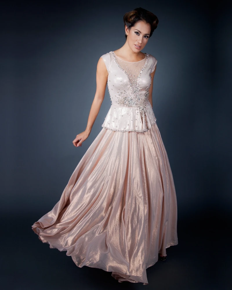 Mystical Shimmer Pink Gown
